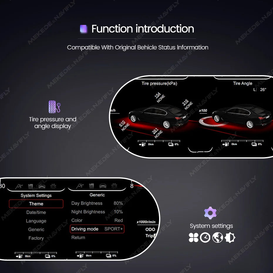 F30 digital cluster