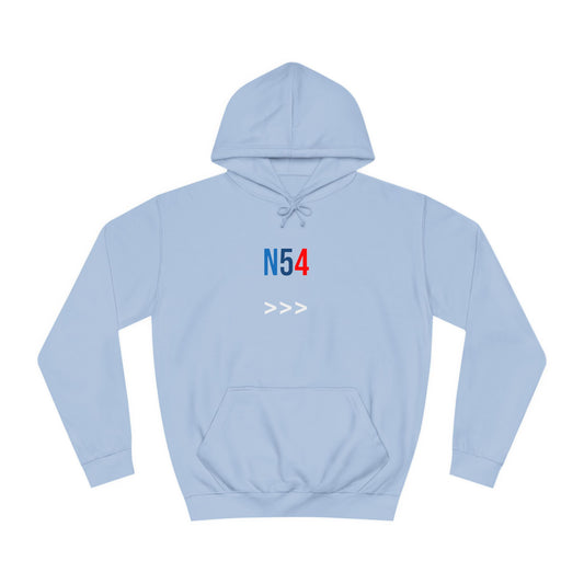 Stylish Unisex College Hoodie with N54 Design